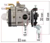Red Technic Karburátor Benzinmotoros Lombfúvóhoz – 17mm torokátmérő, 30mm furattávolság – RTODL0057, RTODL0058 (RTODL0057-GA)