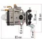   Red Technic Karburátor Lombfúvóhoz – 17mm torok, 30mm furattáv – RTODL0057, RTODL0058 (RTODL0058-GA)