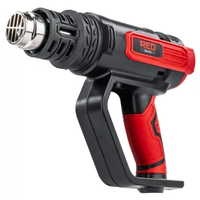   RED TECHNIC Elektromos Hőlégfúvó – 2200W, LCD kijelző, 50-650°C – Kofferben, tartozékokkal (RTOP0138)