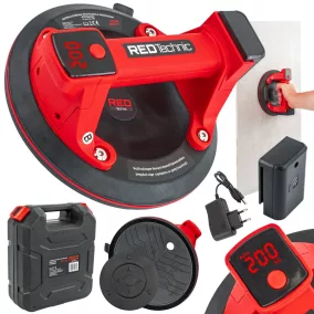   RED Technic Akkumulátoros Vákuumos Tapadókorong – 200kg, 200mm – LCD kijelzős emelő (RTPDS0165)