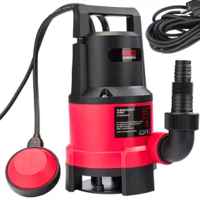   Red Technic Merülőszivattyú – 1400W, 9000 l/h, Úszókapcsolóval – Tiszta és szennyezett vízhez (RTPDW0050)