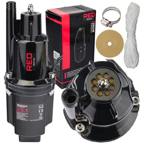 Red Technic Membrános Búvárszivattyú – 280W, 1080 l/h, 70m emelőmagasság – Felső szívású (RTPDW0070)