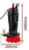 Red Technic Merülőszivattyú – 650W, 8000 l/h, 1" sárgaréz csatlakozó – Tiszta és szennyezett vízhez (RTPDW0072)