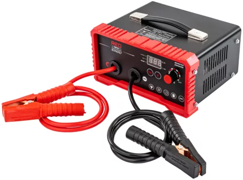 RED TECHNIC Inverteres Akkumulátor Töltő és Indítássegítő – 12V/24V, 180A Bikázó funkció – Személy- és tehergépjárművekhez (RTPI0167)