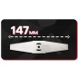   RED TECHNIC Fűkasza Kés – 147 mm, fém – RTPKA0104 akkumulátoros szegélynyíróhoz (RTPKA0104-NT)