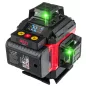   Red Technic 4D Keresztvonalas Lézer – 360°, 16 vonal, Zöld fény – Távirányítóval (RTPLK0036)