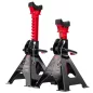   Red Technic Gépkocsi Alátámasztó Bak Szett – 3T, 272-405 mm – Racsnis, gumitalppal (RTPSK0080)