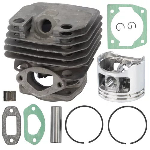 RED TECHNIC Henger és Dugattyú Készlet – ø 45mm, Krómozott belső – 43cc-58cc láncfűrészekhez (RTPSP0035-CT)