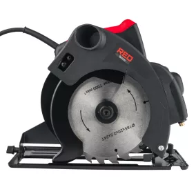   Red Technic Kézi Körfűrész – 2250W, ø185mm, Lézeres irányzék – Fa és bútorlap vágáshoz (RTRPT0006)