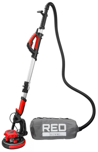 RED TECHNIC Gipszcsiszoló „Zsiráf” – 2000W, LED világítás, Teleszkópos – 150-180 cm (RTSDG0108)