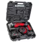   RED TECHNIC Akkumulátoros Sarokcsiszoló – 125mm, 21V, Szénkefementes – 2x 2.0Ah akkuval (RTSZK0140)