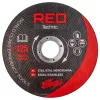 RED TECHNIC Akkumulátoros Sarokcsiszoló – 125mm, 21V, Szénkefementes – 2x 2.0Ah akkuval (RTSZK0140)
