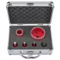   RED TECHNIC Gyémánt Lyukfúró Készlet – 6-68 mm, M14 + HEX adapter – Greslaphoz és kőhöz (RTZOD0045)