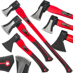   RED TECHNIC Fejsze és Balta Készlet – 3 részes, Hasító és Ács kivitel – 600g, 1000g, 2000g (RTZS0054)