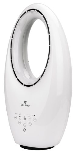 Velano Lapát nélküli ventilátor - 60W, LED világítás, Távirányító - Fehér (VELWEB0001)