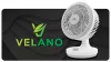 Velano Asztali Ventilátor – 50W, 3 sebességfokozat, Oszcilláció, Aromaterápia – Fehér (VELWEBS0008)