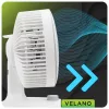 Velano Asztali Ventilátor – 50W, 3 sebességfokozat, Oszcilláció, Aromaterápia – Fehér (VELWEBS0008)
