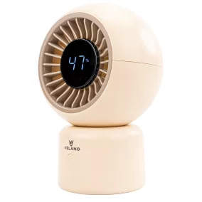   Velano Asztali Ventilátor – 3600 mAh Akkumulátor, 6 sebességfokozat, Oszcilláció – LCD kijelzővel (VELWEBS0010)