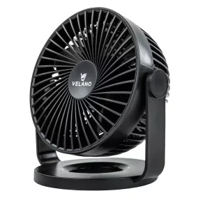   Velano Asztali ventilátor – 1200 mAh akkumulátor, 4 sebességfokozat – USB-C töltés (VELWEBS0011)