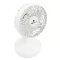   Velano Asztali Ventilátor – 1200 mAh Akkumulátor, 3 sebességfokozat – Fehér (VELWEBS0012)