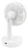 Velano Asztali Ventilátor – 1200 mAh Akkumulátor, 3 sebességfokozat – Fehér (VELWEBS0012)