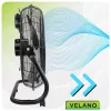 Velano Ipari Padlóventilátor – 125W, 50cm, 3 sebességfokozat – Fekete (VELWEP0015)