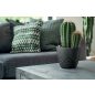 Areco Beton Hatású Kaspó 138mm Geometrikus Mintázattal