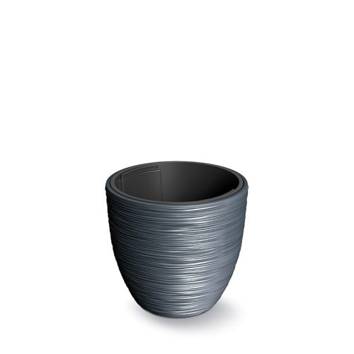 Furu Antracit Bordázott Kaspó 30 cm