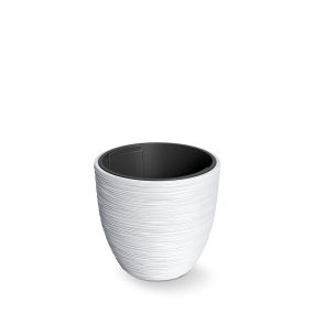 Furu Bordázott Kaspó Fehér 30 cm