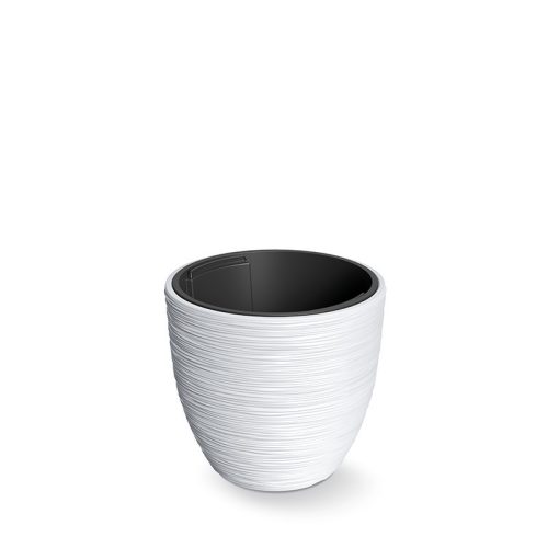 Furu Bordázott Kaspó Fehér 30 cm