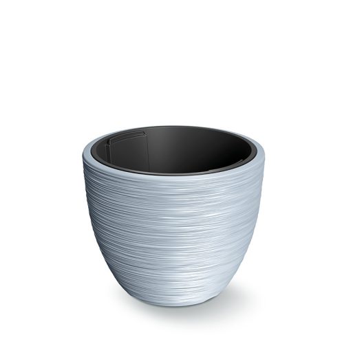 Furu Barázdált Kaspó Világosszürke 39 cm