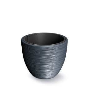 Furu Antracit Bordázott Kaspó 39 cm