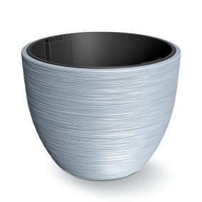 Furu Műanyag Kaspó Világosszürke 57 cm Bordázott