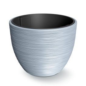 Furu Műanyag Kaspó Világosszürke 57 cm Bordázott