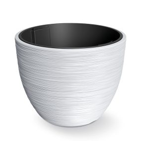 Furu Elegance Bordázott Kaspó Fehér 57 cm