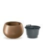 Heos ECO Wood Gömbölyű Virágcserép Kávébarna 37 cm