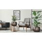 Heos ECO Wood Gömbölyű Virágcserép Kávébarna 37 cm
