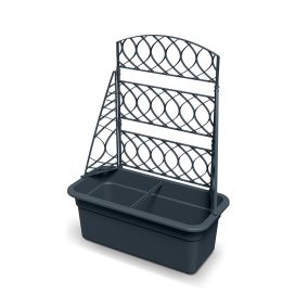 Bloma Antracit Növényfuttató Virágtartó Láda 58 cm