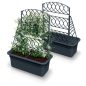 Bloma Antracit Növényfuttató Virágtartó Láda 58 cm