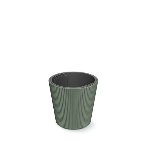 Milly Bordázott Kaspó Fenyőzöld 23,8 cm