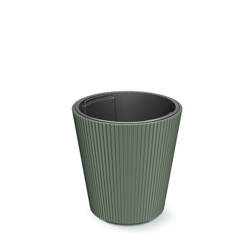 Milly Bordázott Kaspó Fenyőzöld 30 cm