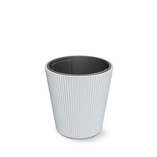 Milly Bordázott Kaspó Fehér 30 cm