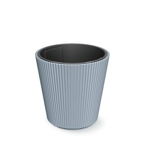 Milly Bordázott Kaspó Világosszürke 35 cm