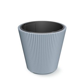 Milly Bordázott Kaspó Világosszürke 39 cm