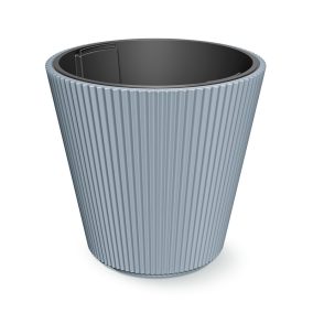 Milly Bordázott Kaspó Világosszürke 47 cm