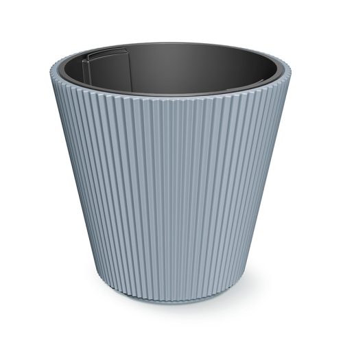 Milly Bordázott Kaspó Világosszürke 47 cm