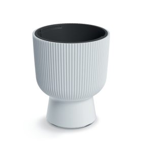 Milly Design Kaspó Fehér 24 cm Bordázott