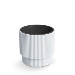 Milly Bordázott Kültéri Virágtartó Fehér 39,5 cm