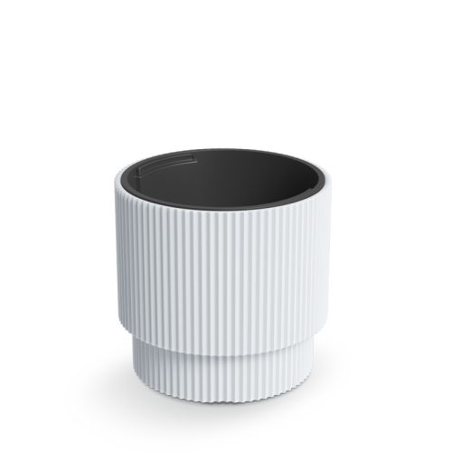 Milly Bordázott Kültéri Virágtartó Fehér 39,5 cm