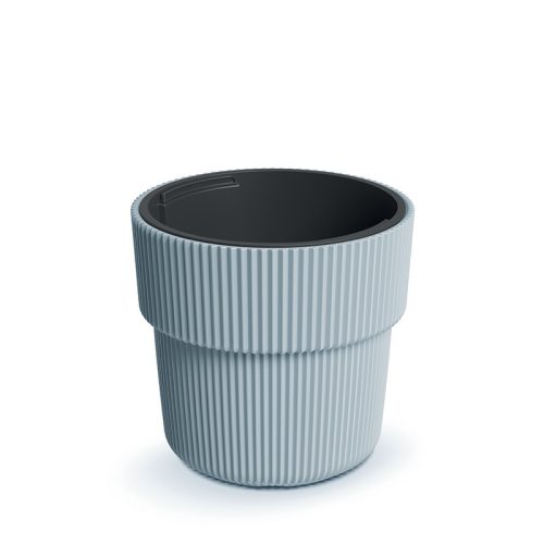 Milly Bordázott Kültéri Virágtartó Világosszürke 30 cm